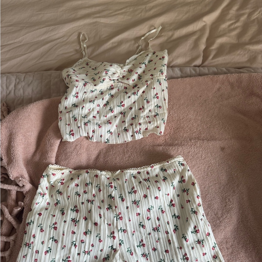 Floral Print Women's Sleepwear Set